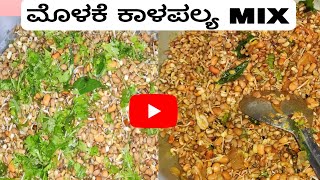 ಮೊಳಕೆ ಕಾಳಪಲ್ಯ MIX😋😋 Molake kaalu palya in KannadaMolake hesaru kaalu palyamolake kaalu recipe [upl. by Annahael]