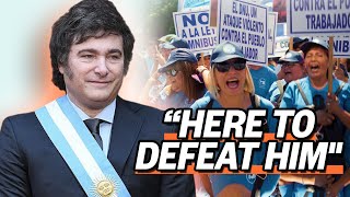 Javier Milei vs big labor [upl. by Adiaz]