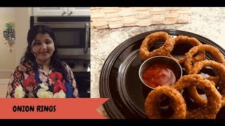 Onion Rings Recipe  Indian Style onion Rings  Crispy Fried Onion Rings Recipe [upl. by Lalat]