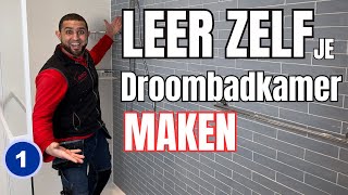 Leer Zelf Je Droombadkamer Maken Ultieme Badkamerrenovatie Sloop amp Basisinstallaties  Deel 1 [upl. by Nevag]