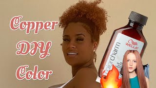 Wella Color Charm Copper DIY \\ No Bleach [upl. by Nnylecyoj171]