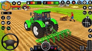 Modern Farm Tractor Driving Games  Farming Tractor 3D  Android Gameplay [upl. by Ajnot]