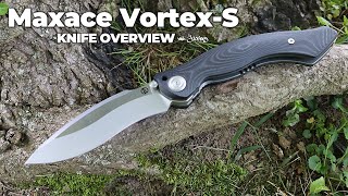 Maxace VortexS Folding Knife 5Minute Knife Review  Jimping with Jacrispy [upl. by Nilad682]