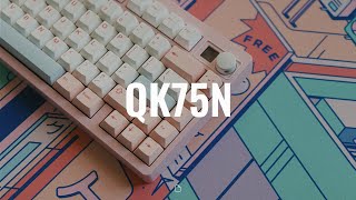 QK75N  FR4 Plate  Akko Sakura Switch  TOMOCaps Fairy Type Keycap  Sound Test [upl. by Sarnoff]