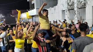 A RUA PRINCIPAL DE CACIMBA DE DENTRO AMARELOU  MULTIDÃO NA CONVENÇÃO PARTIDÁRIA DE TIAGO DA EMATER [upl. by Atir]