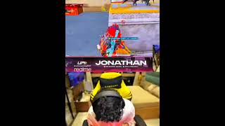 GOD LEVEL 1V4 BY JONATHAN GAMING  EVERYONE 😱 CHAL RE NOOB  trending bgmishorts jonathangaming [upl. by Anyt]