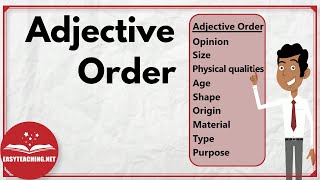 How to Correctly Order Adjectives  EasyTeaching [upl. by Enymzaj]