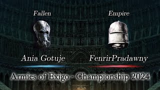 Ania Gotuje vs FenrirPradawny  Armies of Exigo Championship 2024 [upl. by Llirrem]