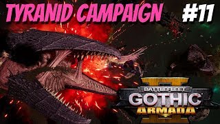 Battlefleet Gothic Armada 2  Tyranid Campaign 11  Max Difficulty  A Clutchless Affair [upl. by Okorih]