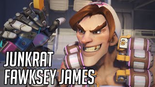 Junkrat quotFawksey Jamesquot Skin Showcase  Overwatch 2 [upl. by Beutner]