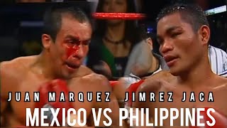 Marquez in trouble against Jimrex jaca in interim featherweight championship boxing marquez [upl. by Thursby]