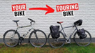 You Dont Need To Buy A Touring Bike  Do This Instead Hybrid To Touring Bike Conversion [upl. by Emlen]