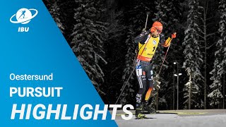 World Cup 2324 Oestersund Men Pursuit Highlights [upl. by Cly]