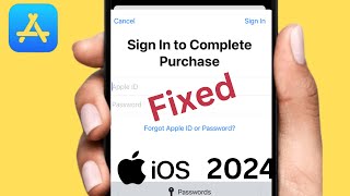 App Store  Sign in to complete purchase  How to fix sign in to complete purchase  Full Guide 2024 [upl. by Giah]