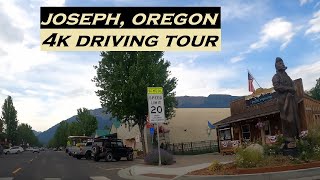 Joseph Oregon  4k Driving Tour  Wallowa Lake [upl. by Maggy]