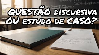 Questão discursiva e Estudo de Caso em concursos Quais as diferenças [upl. by Boggs273]