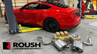 Roush Active Exhaust Install and Demo on 2020 Mustang GT with WatchJRGo [upl. by Liebermann]