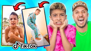 DAD Reacts to 11 Year old Sons CRINGE TIKTOKS 😂 [upl. by Svetlana642]