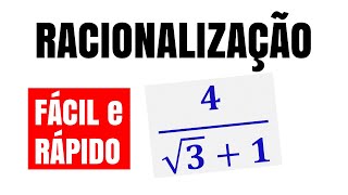 RACIONALIZAÇÃO DE DENOMINADORES  FÁCIL e RÁPIDO [upl. by Rfinnej778]