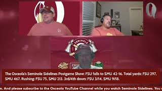 The Osceolas Seminole Sidelines Postgame Show First impressions of FSU vs SMU [upl. by Ettari]