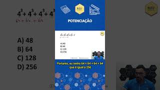 Matemática  Potenciação enem shortsyoutube professordematematica matematica professor [upl. by Eidnew]