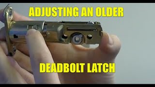 Adjusting the Backset of an Older Deadbolt Latch [upl. by Oironoh504]