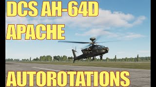 DCS AH64D Apache Autorotations [upl. by Irabaj]