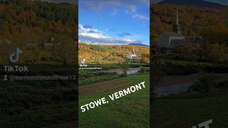 Stowe Vermont as of October 9th A must see fyp Stowe fall fallfoliage vermont fypage [upl. by Gennifer]