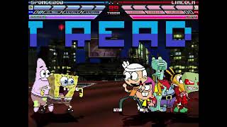 MUGEN Fight  SpongeBob SquarePants vs Nickelodeon [upl. by Powe400]