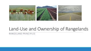 LandUse and Ownership of Rangelands [upl. by Asusej88]