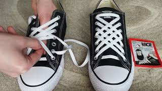 How To Diagonal Lace Converse 7 holes [upl. by Kaplan]