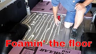 120 Insulating the floor [upl. by Nomyaw]