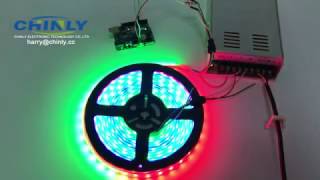 The effect of CHINLY WS2812B Individually Addressable DC5V LED Strip use with Arduino program [upl. by Eeliram464]