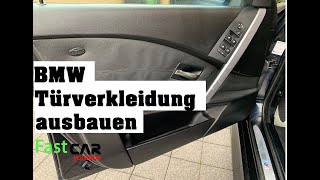 BMW E60 E61 Türverkleidung ausbauen einbauen [upl. by Kcirderf]