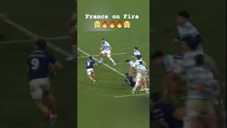 France on Fire 😤🔥🔥🔥😤 rugby highlights shortsfeed shorts france francerugby [upl. by Sybley]