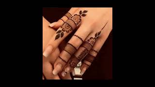 Finger Mehndi Design  Aesthetic henna design [upl. by Atlee]