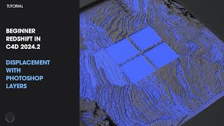 C4D 2024 Redshift Beginner Tutorial Displacement maps with live photoshop layers [upl. by Eselehs]