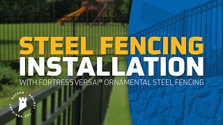 How to Install a Residential Fence  Versai Fencing Installation  Fortress Building Products [upl. by Novek]