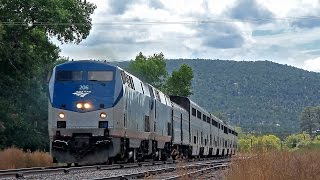 Amtraks Southwest Chief 4 in Canyoncito NM  9515 [upl. by Materi]