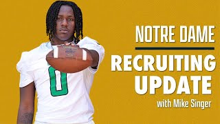 Notre Dame recruiting update with Mike Singer Irish recruiting is HEATING up 🔥 [upl. by Keli]