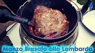 165 Manzo Brasato alla Lombarda  Rinderschmorbraten aus dem Dutch Oven  italienischer Klassiker [upl. by Revolc]