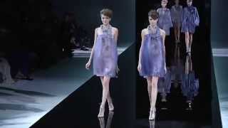 Giorgio Armani Primavera Estate 2014 sfilate Milano [upl. by Elocn]