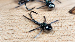 Euro nymphing stonefly pattern  Jig Stonefly tying tutorial [upl. by Enelra]