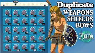 How to Duplicate Weapons Bows amp Shields Minimal Spoilers in Zelda Tears of The Kingdom  TotK [upl. by Lazar873]