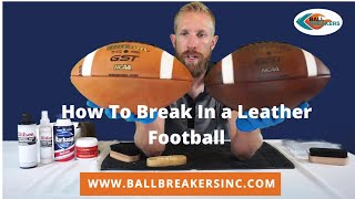 How to Break in a Leather Wilson GST Football [upl. by Werda939]