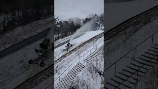 Kiwanis Ski Club SNOW GUNS At Pine Mountain Ski Jump skijump skijumping [upl. by Mannes545]