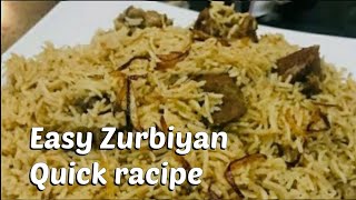 Beef zurabiyan Arabic Rice Recipe with Potato Quick Zurbiyan racipe  easy simple [upl. by Gorrian]