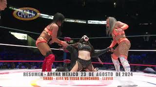 CMLL  SKADI  KIRA VS TESSA BLANCHARD  LLUVIA ARENA MÉXICO  230824 [upl. by Erdried864]