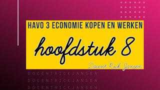 Economie HAVO amp VWO 3  Kopen en Werken 3e druk  Hoofdstuk 8 [upl. by Hedwiga633]