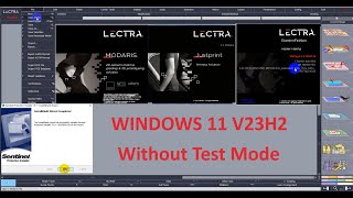 Lectra modaris v8r3 and v6r3 Without test mode windows 11 Version 23H2 [upl. by Linskey]